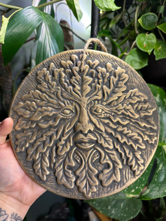 Green Man Plaque