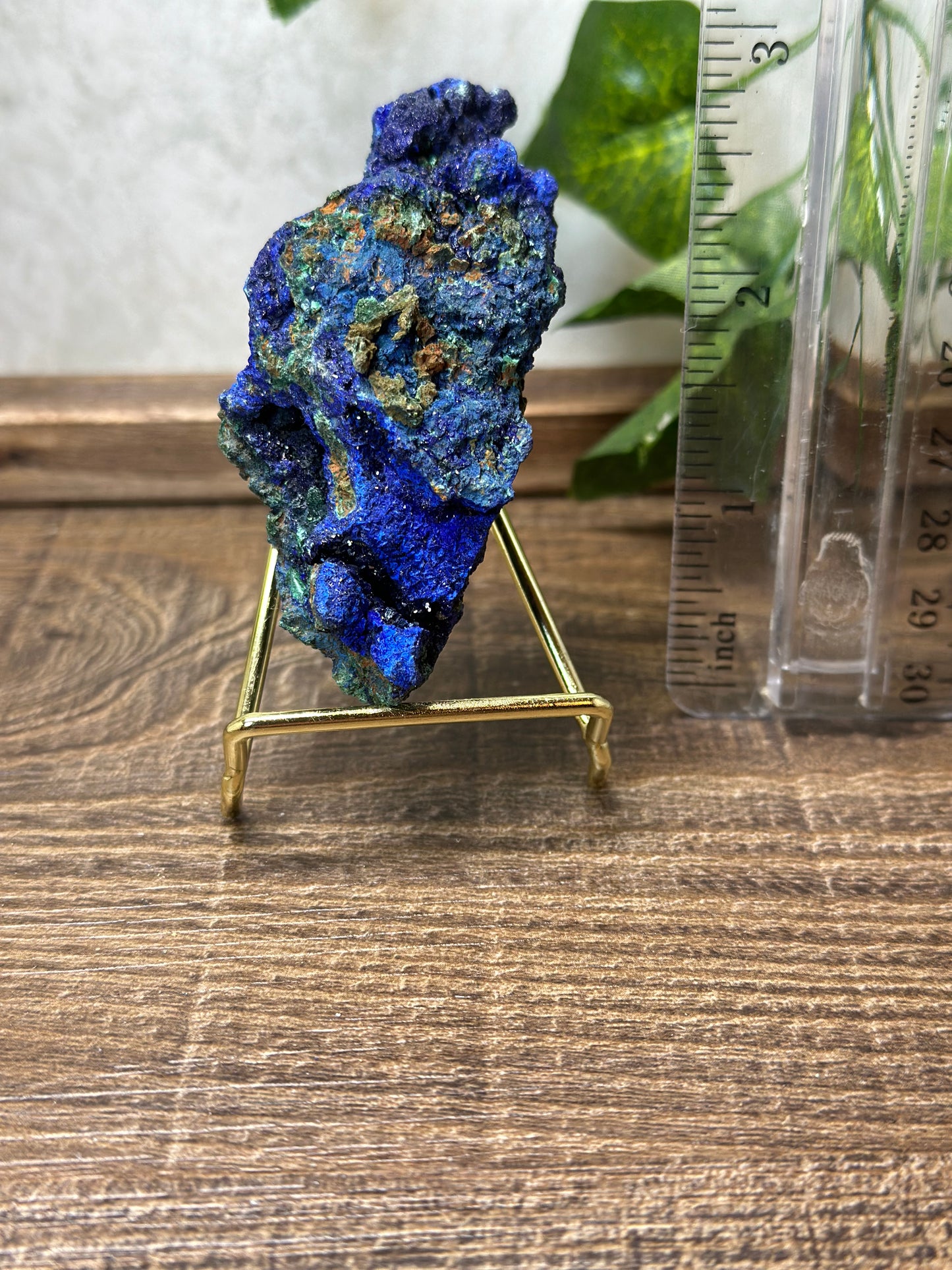 Azurite with Malachite