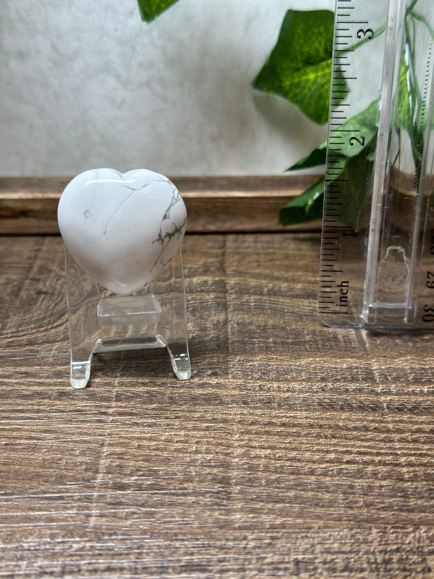 Howlite Heart