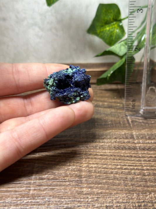 Azurite with Malachite