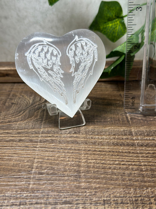 Selenite Heart