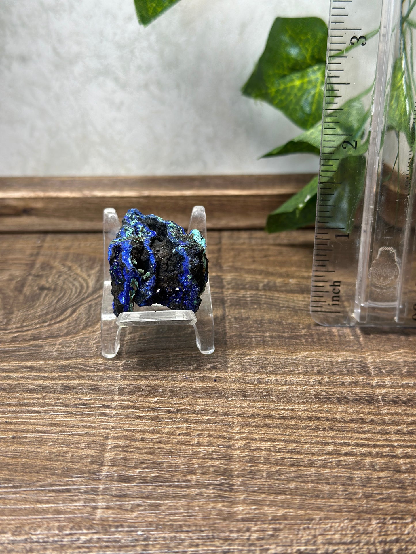 Azurite with Malachite